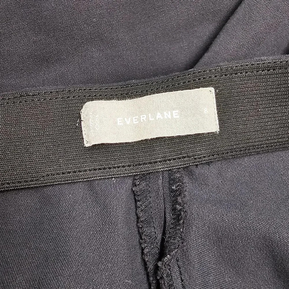 Everlane Womens Pull On Elasticzed Waist Pants Black  Size 8 - Picture 9 of 9
